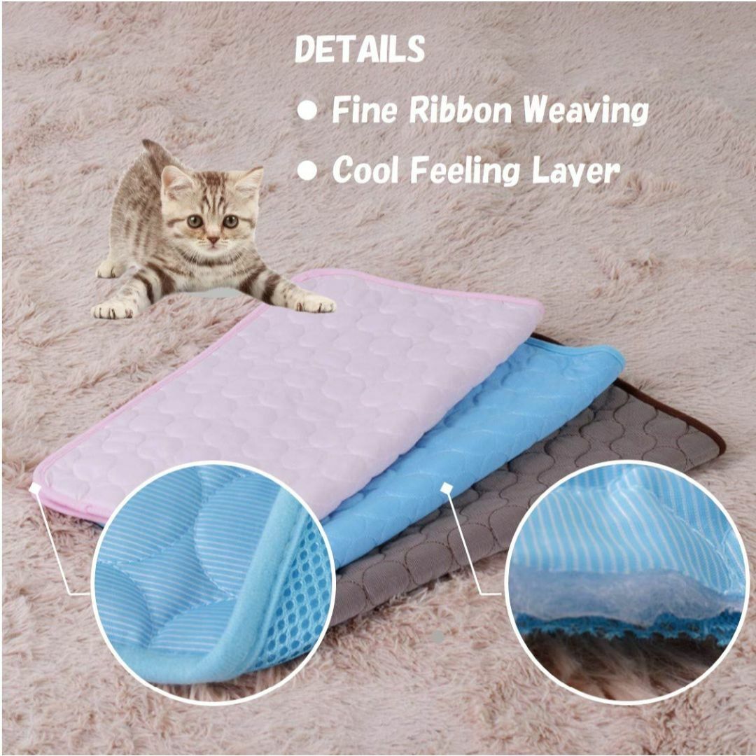 夏のペット猫パッド犬マット、洗える車の犬の毛布猫の睡眠クッション犬小屋のソファー