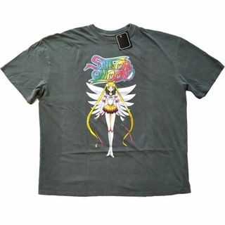 セーラームーン　スターライツ　Tシャツ　M 実寸はLぐらい　黒　アニメT *