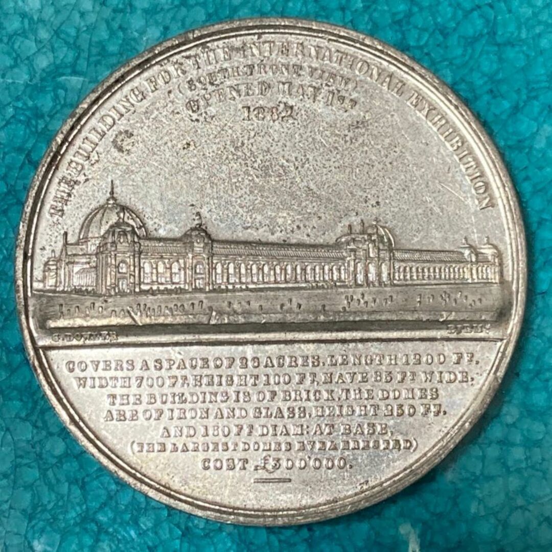 1862 イギリス ゴチック ヴィクトリア ロンドン 国際万博 大型 メダル