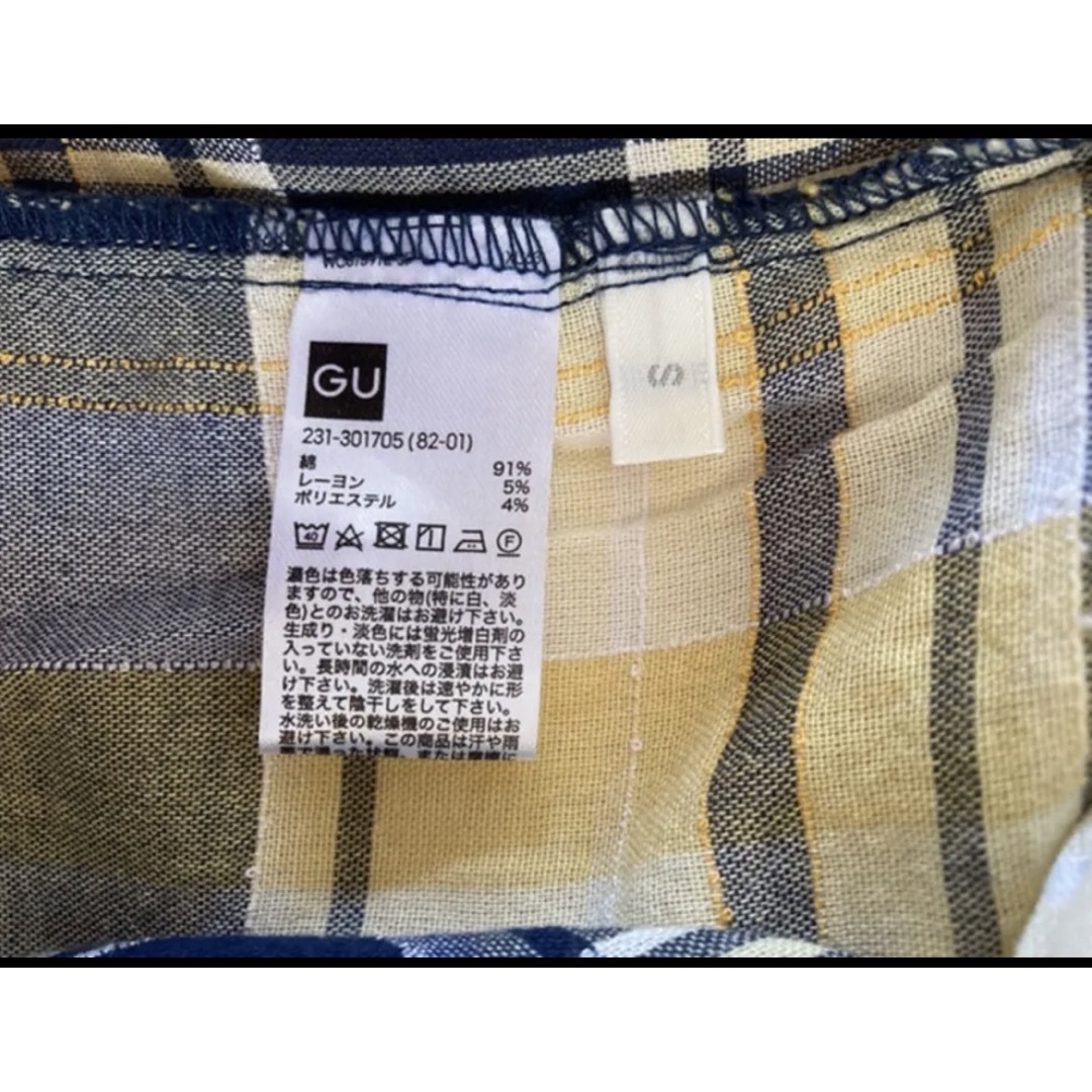 GU(ジーユー)のGU チェック　夏ブラウス レディースのトップス(シャツ/ブラウス(半袖/袖なし))の商品写真