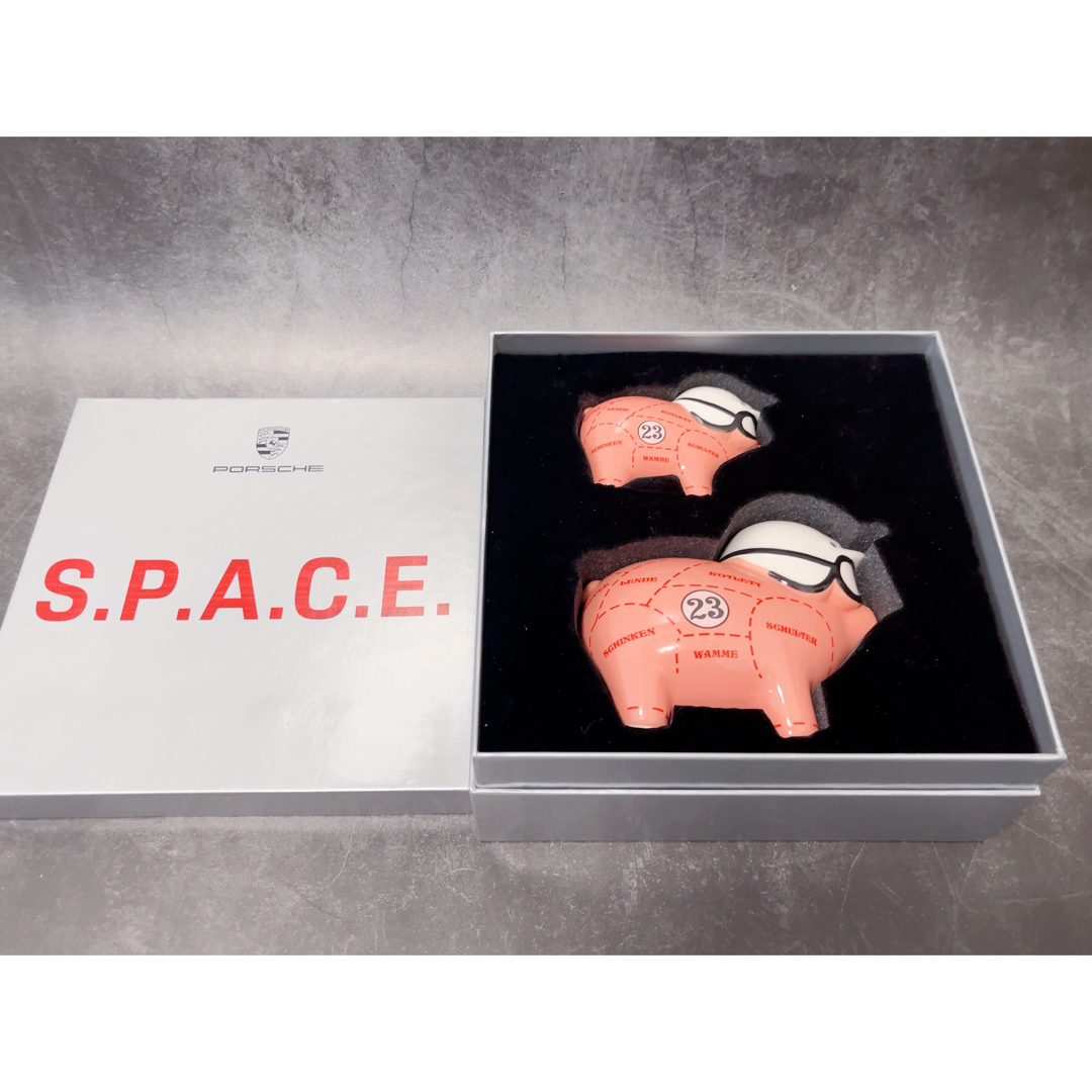 ポルシェ　ピンクピッグ　陶磁器　Porsche PINK PIG 貯金箱　レア品