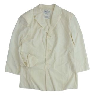 ヨウジヤマモト(Yohji Yamamoto)のYohji Yamamoto ヨウジヤマモト ファム 初期タグ 丸ロゴ ヴィンテージ 80S ウール混 サイドドレープ ジャケット オフホワイト系 M【中古】(その他)