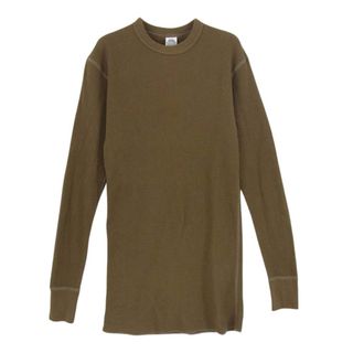 トイズマッコイ(TOYS McCOY)のTOY'S McCOY トイズマッコイ Ｔシャツ WAFFLE CREW NECK SHIRT ワッフル クルーネック サーマル カットソー Tシャツ カーキ カーキ系【中古】(シャツ)