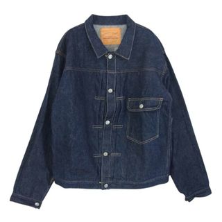 ウエアハウス(WAREHOUSE)のWAREHOUSE ウエアハウス デニムジャケット Lot 2001XX 1ST TYPE DENIM JACKET ディア スキンレザーパッチ 鹿革 ファースト タイプ デニム ジャケット インディゴブルー系 42【美品】【中古】(その他)