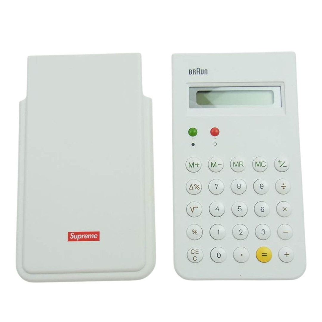 Supreme シュプリーム 15AW × Dieter Rams design ディーター・ラムス デザイン Braun BRAUN ET66 CALCULATOR 電卓 ホワイト系【美品】