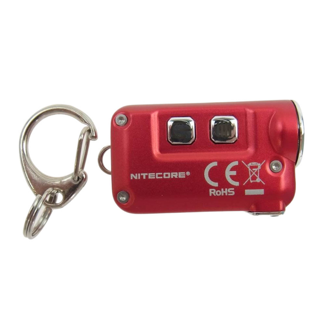 Supreme シュプリーム 17AW × NITECORE ナイトコア TINI KEYCHAIN LIGHT LED ライト キーホルダー レッド系【新古品】【未使用】【中古】