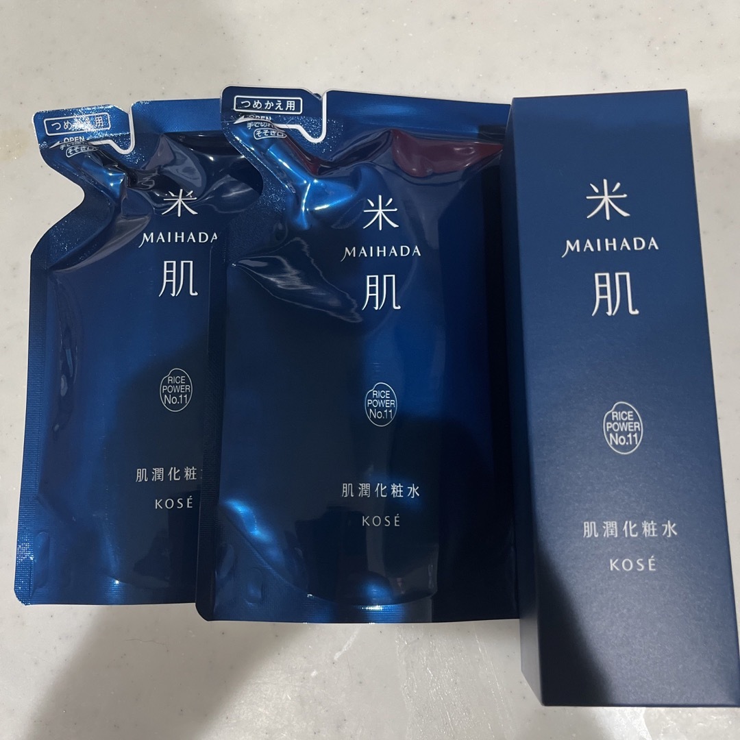 KOSE(コーセー)の米肌 MAIHADA 肌潤化粧水３点セット コスメ/美容のスキンケア/基礎化粧品(化粧水/ローション)の商品写真