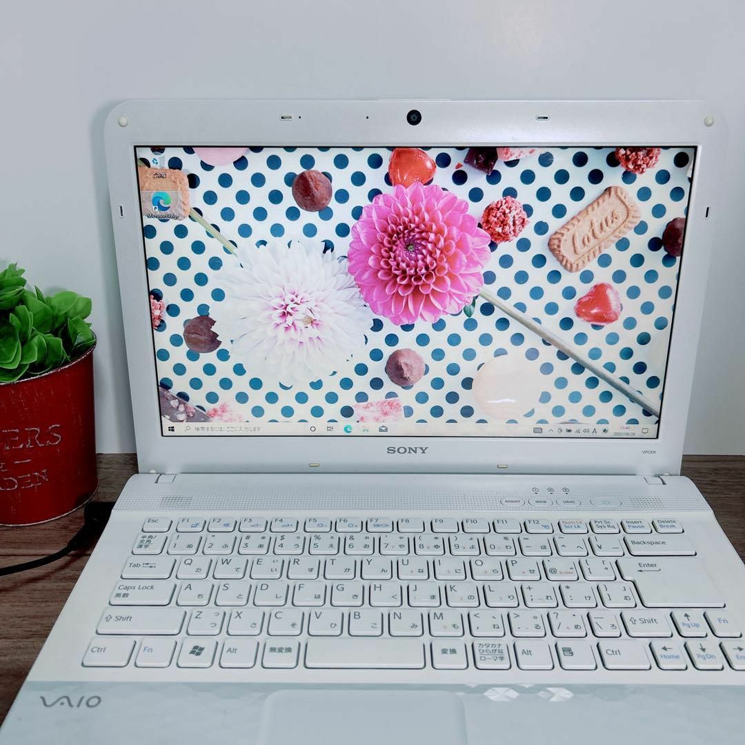 SONY - B62【VAIO♡SSD搭載♡メモリ4GB】カメラ付ノートPC/初心者の