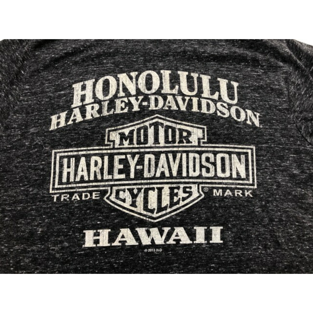 Harley Davidson(ハーレーダビッドソン)のHarley-Davidson（ハーレーダビッドソン）メキシコ製　ホノルル　ハワイ　Tシャツ　カスリ柄【中古】【007】 メンズのトップス(Tシャツ/カットソー(半袖/袖なし))の商品写真