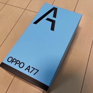 オッポ(OPPO)のOPPO A77 ブラック 美品(スマートフォン本体)