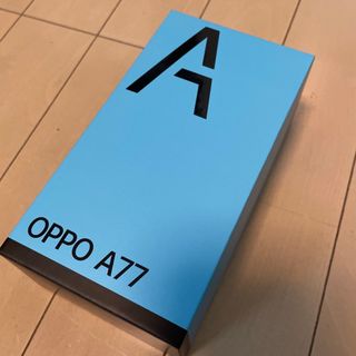 オッポ(OPPO)のOPPO A77 ブラック 美品(スマートフォン本体)