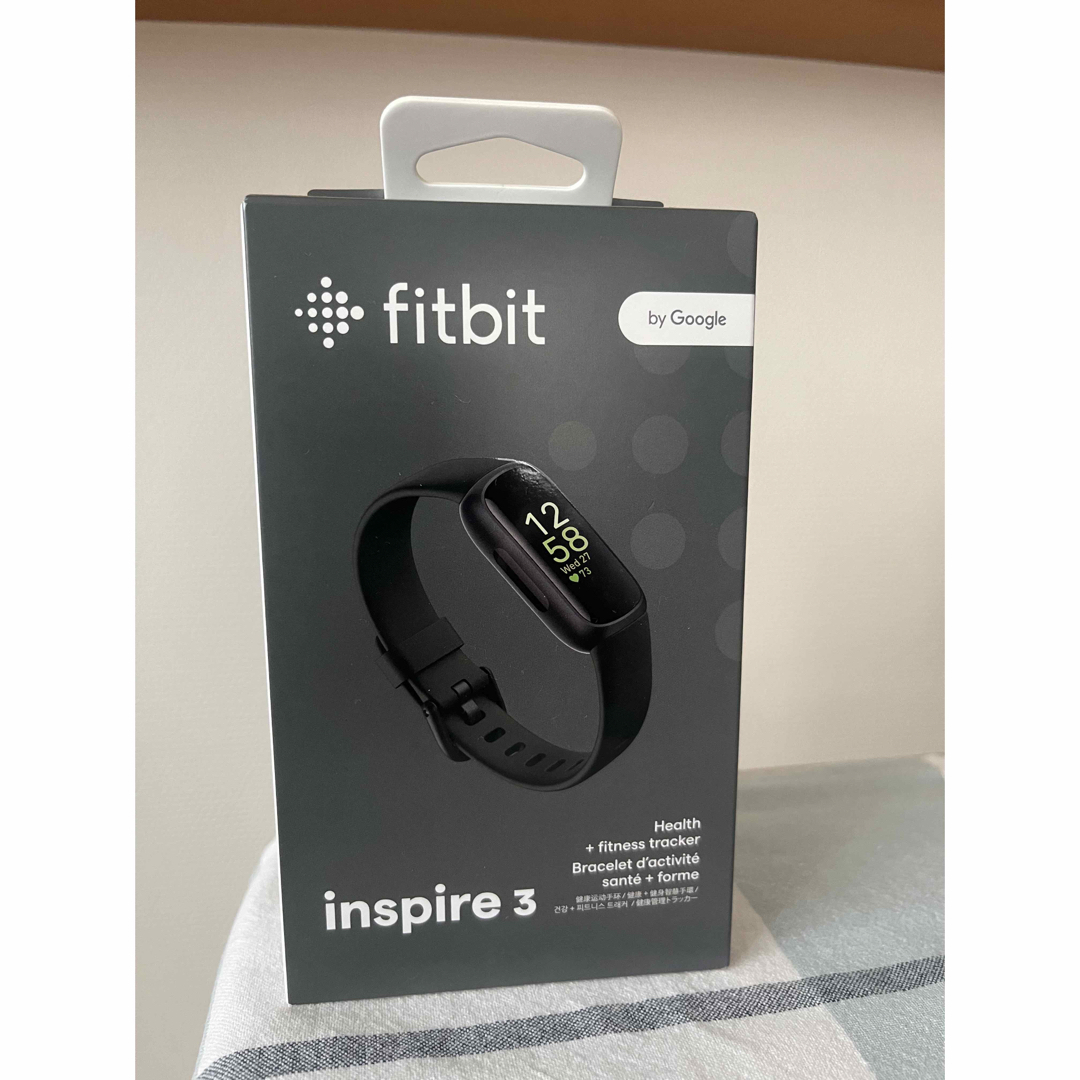 Google(グーグル)のFitbit inspire3 スポーツ/アウトドアのトレーニング/エクササイズ(トレーニング用品)の商品写真