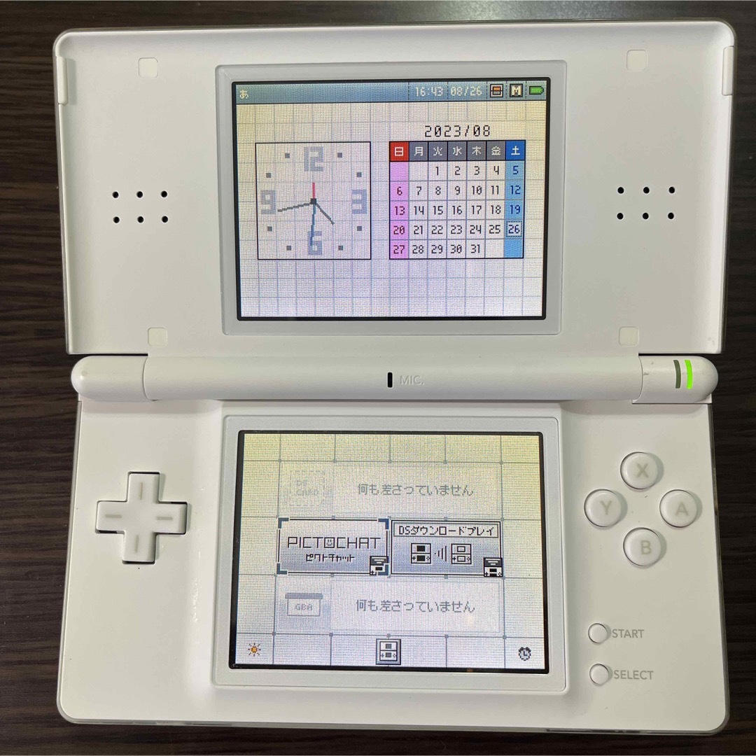 ニンテンドーDS(ニンテンドーDS)のニンテンドーDS Lite クリスタルホワイト 動作確認済み エンタメ/ホビーのゲームソフト/ゲーム機本体(携帯用ゲーム機本体)の商品写真