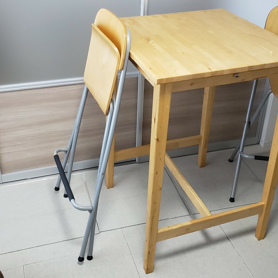 IKEA イケア テーブル 椅子 3点セットの通販 by ryunoten's shop IKEA イケア テーブル 椅子 3点セットの通販 by ryunoten's shop