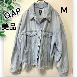 GAPギャップ ジージャンコットン100 バングラデシュ製 オーバー M(Gジャン/デニムジャケット)