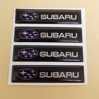 スバル(スバル)のSUBARU スバル　エポキシ３Dステッカー　４個セット(車内アクセサリ)