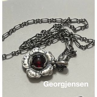 ジョージジェンセン(Georg Jensen)のジョージジェンセン ネックレス ガーネット ヘリテージ 2002  925(ネックレス)