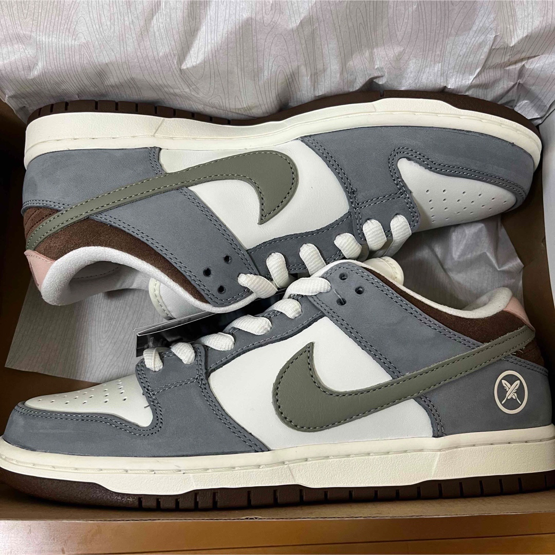 NIKE SB ナイキエスビー ×YUTO HORIGOME DUNK LOW PRO QS Wolf Grey 堀米雄斗コラボ ダンク ロー プロ QS ローカットスニーカー ウルフグレー US9/27.0cm FQ1180-001