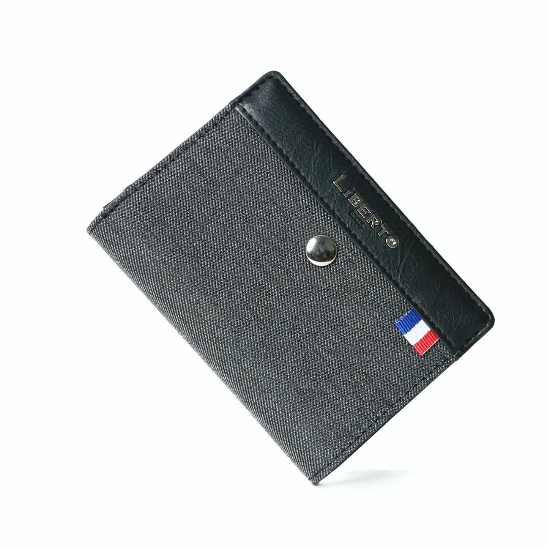 【色: ブラック】[リベルト エドウィン] 財布 メンズ 二つ折り財布 デニム