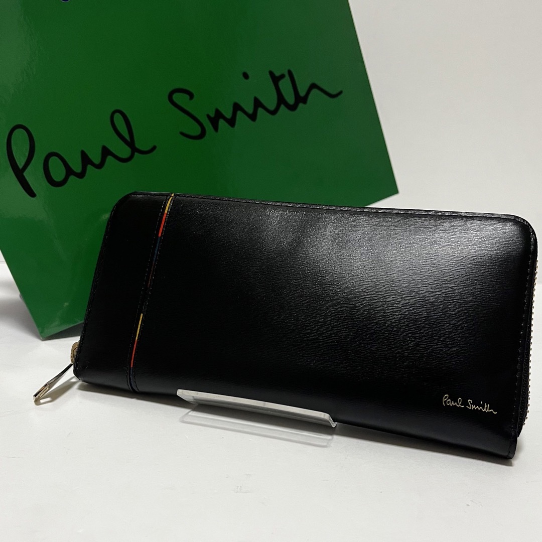 美品✨　ポールスミス　Paul Smith 長財布　ラウンドジップ　ブラック