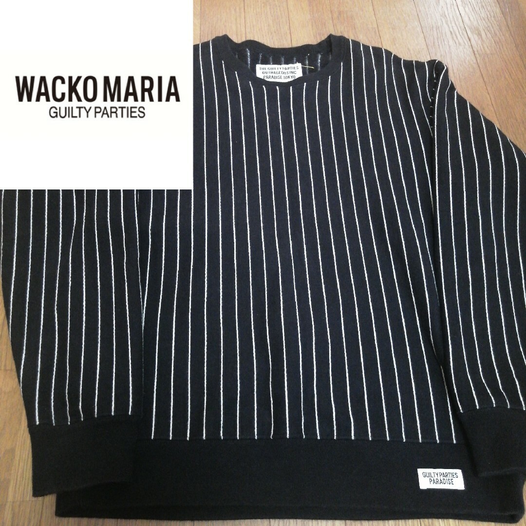 【STRIPED CREWNECK】ワコマリア　肉厚高級スウェット SWEAT