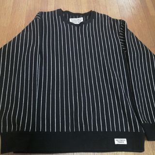 STRIPED CREWNECK】ワコマリア 肉厚高級スウェット SWEAT-