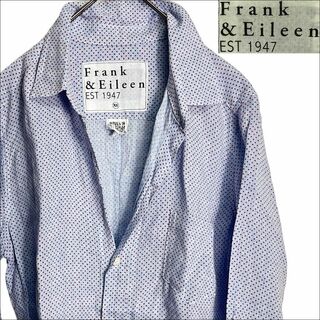 フランクアンドアイリーン ゆったりリネンシャツ 麻  開襟シャツ