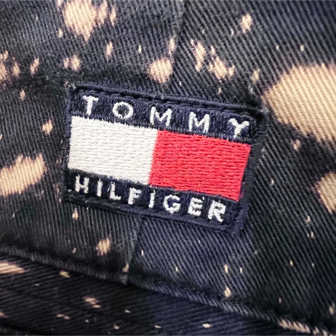 TOMMY HILFIGER(トミーヒルフィガー)の希少★トミーヒルフィガー ロゴ刺繍 ブリーチ加工 バギーパンツ ワイドパンツ  メンズのパンツ(ワークパンツ/カーゴパンツ)の商品写真