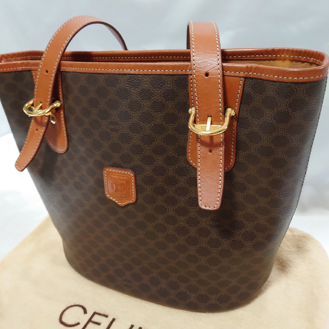 極美品 CELINE マカダム柄 トートバッグ