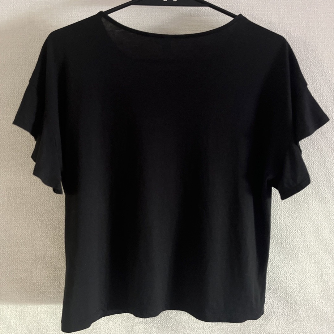 UNIQLO(ユニクロ)のUNIQLO レディースＴシャツ  Ｓsize   ブラック レディースのトップス(Tシャツ(半袖/袖なし))の商品写真