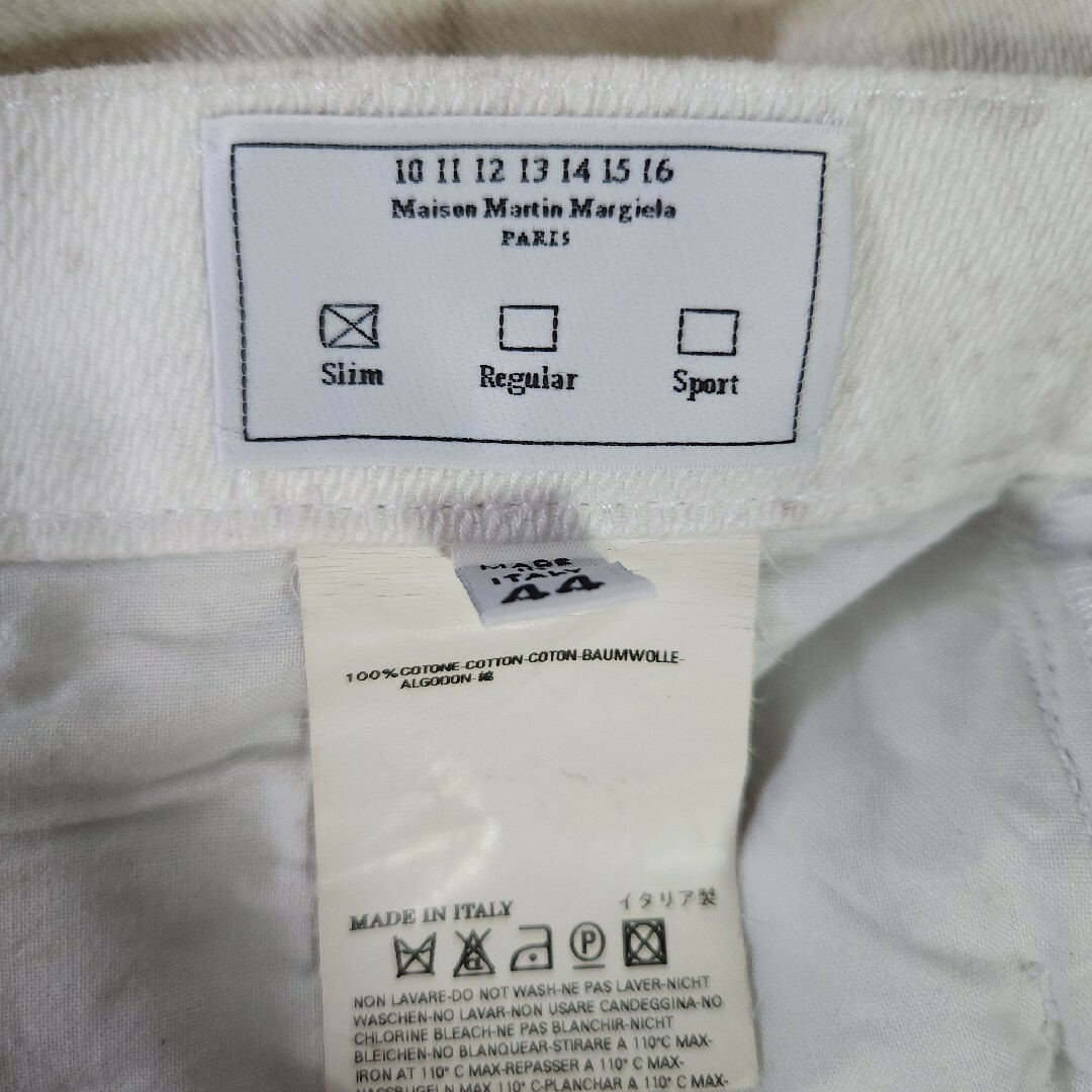 08AW Martin Margiela 転写スキニーデニム マルタンマルジェラ