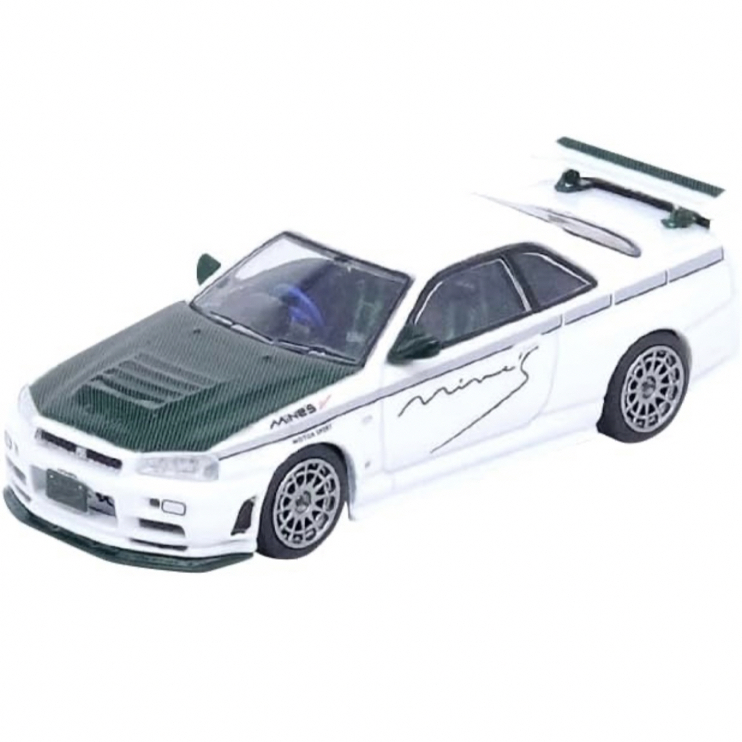 日産(ニッサン)のスカイライン R34 GTR ニスモ マインズ ミニカー エンタメ/ホビーのおもちゃ/ぬいぐるみ(ミニカー)の商品写真