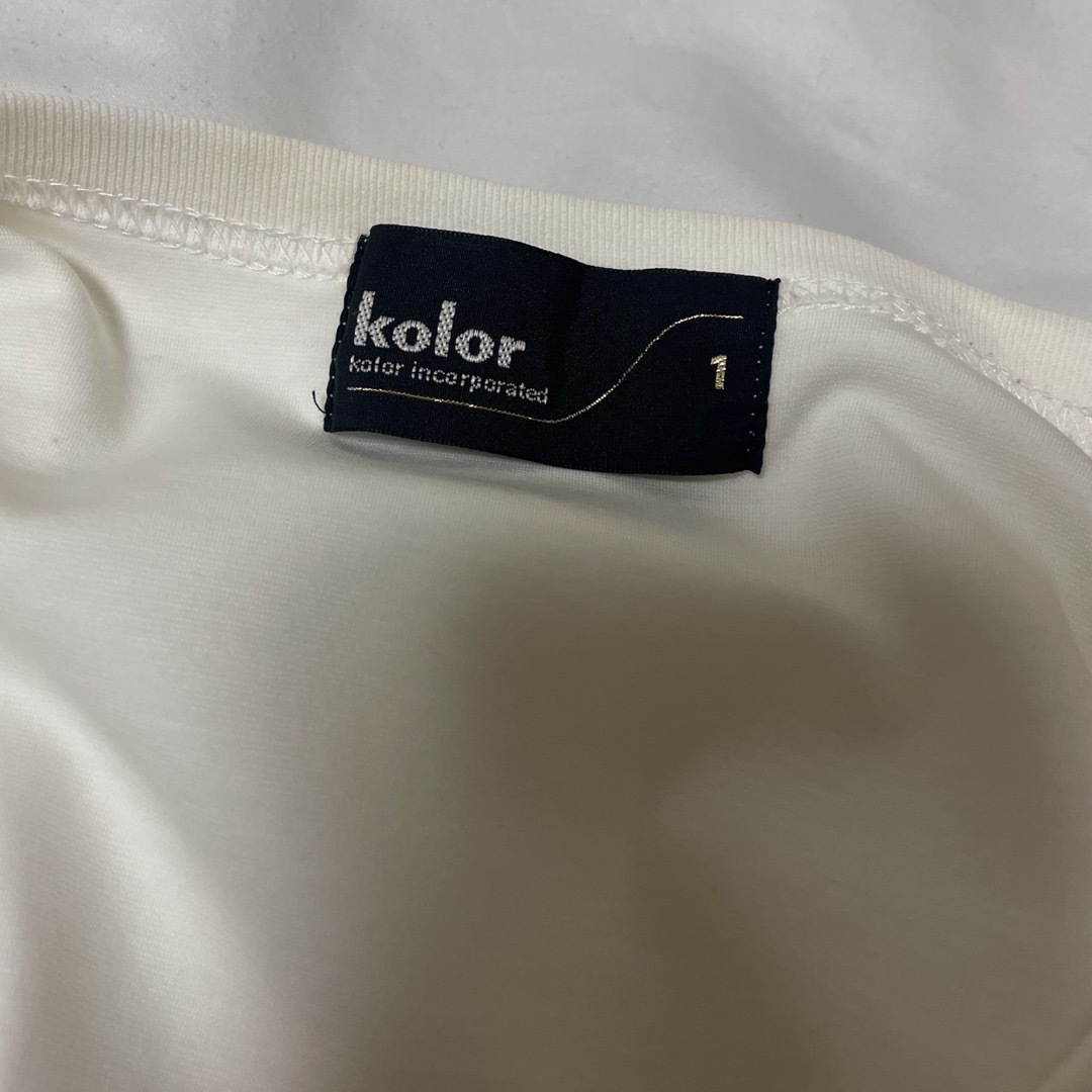 kolor(カラー)のkolor 白Tシャツ メンズのトップス(Tシャツ/カットソー(半袖/袖なし))の商品写真