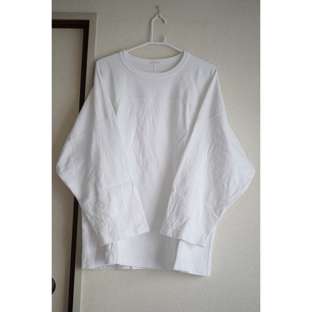COMOLI フットボールTシャツ WHITE サイズ3