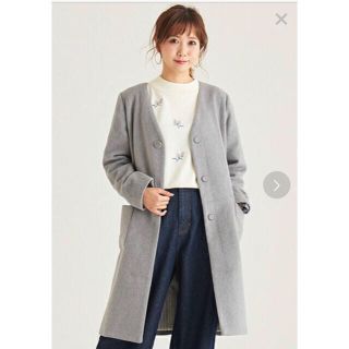 マジェスティックレゴン(MAJESTIC LEGON)の新品未使用タグ💰10000→4500！MAJESTIC LEGON  Vコート(ロングコート)