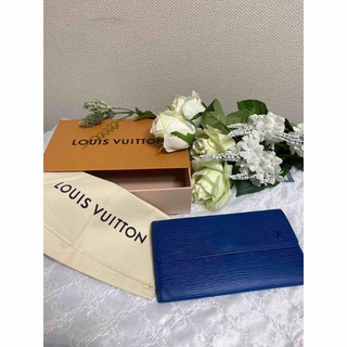ルイヴィトン(LOUIS VUITTON)の美品✨ルイヴィトン エピ ポルトトレゾール ブルー 三つ折り 財布(財布)