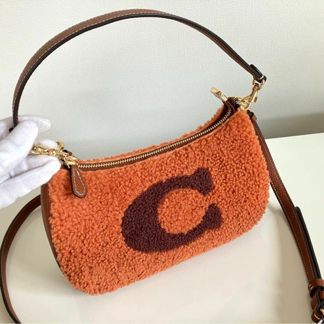 COACH - 美品 coach コーチ 2way ショルダーバッグ ボア ワンハンドル