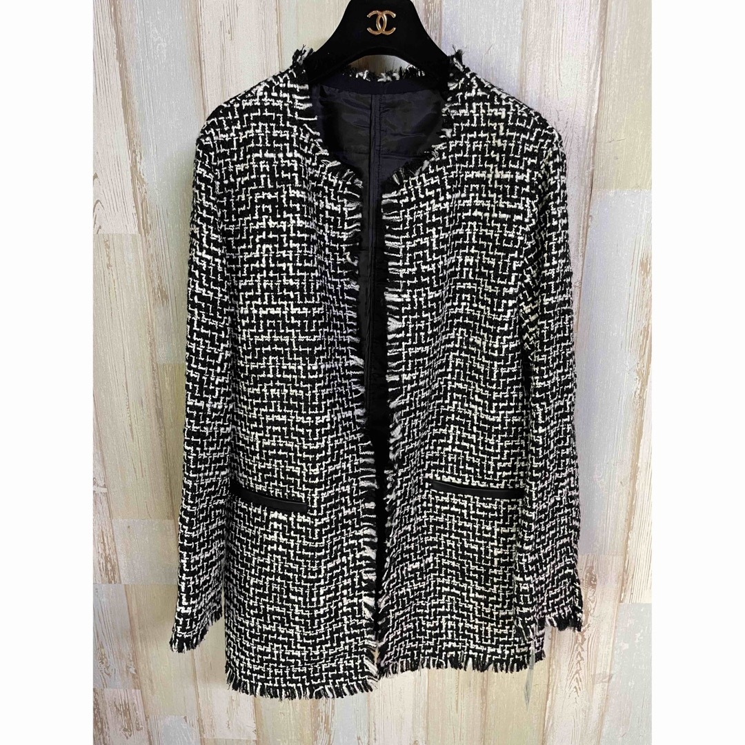 【新品】ICB Houndstooth ノーカラージャケット