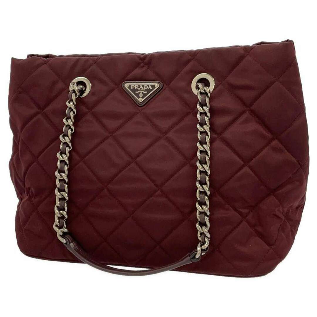 プラダ チェーントートバッグ ナイロン キルティング 1BG740 PRADA