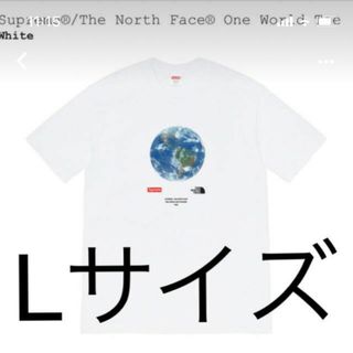 メンズsupreme north face one world L white