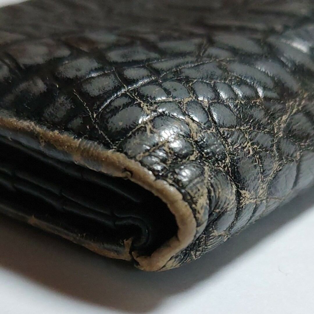BIZARRE - ビザール 本革 二つ折り 長財布 レザー 牛革 純銀 BIZARRE - ビザール 本革 二つ折り 長財布 レザー 牛革 純銀