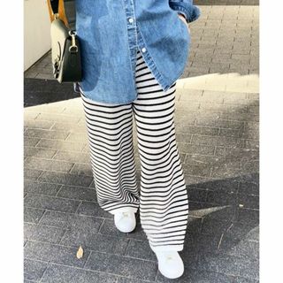 スピックアンドスパン(Spick & Span)のSpick and Span ボーダークロッシェパンツ(その他)