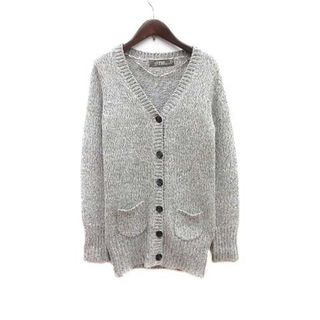 美品】ZARA WOMAN 編み込みロングカーディガン - カーディガン/ボレロ