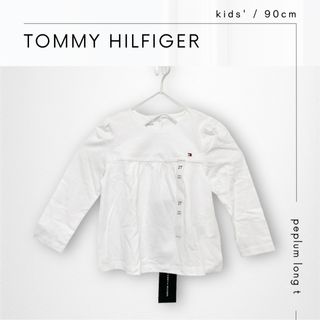 トミーヒルフィガー(TOMMY HILFIGER)の《TOMMY HILFIGER》新品* ペプラムトップス ロンT 90(Tシャツ/カットソー)