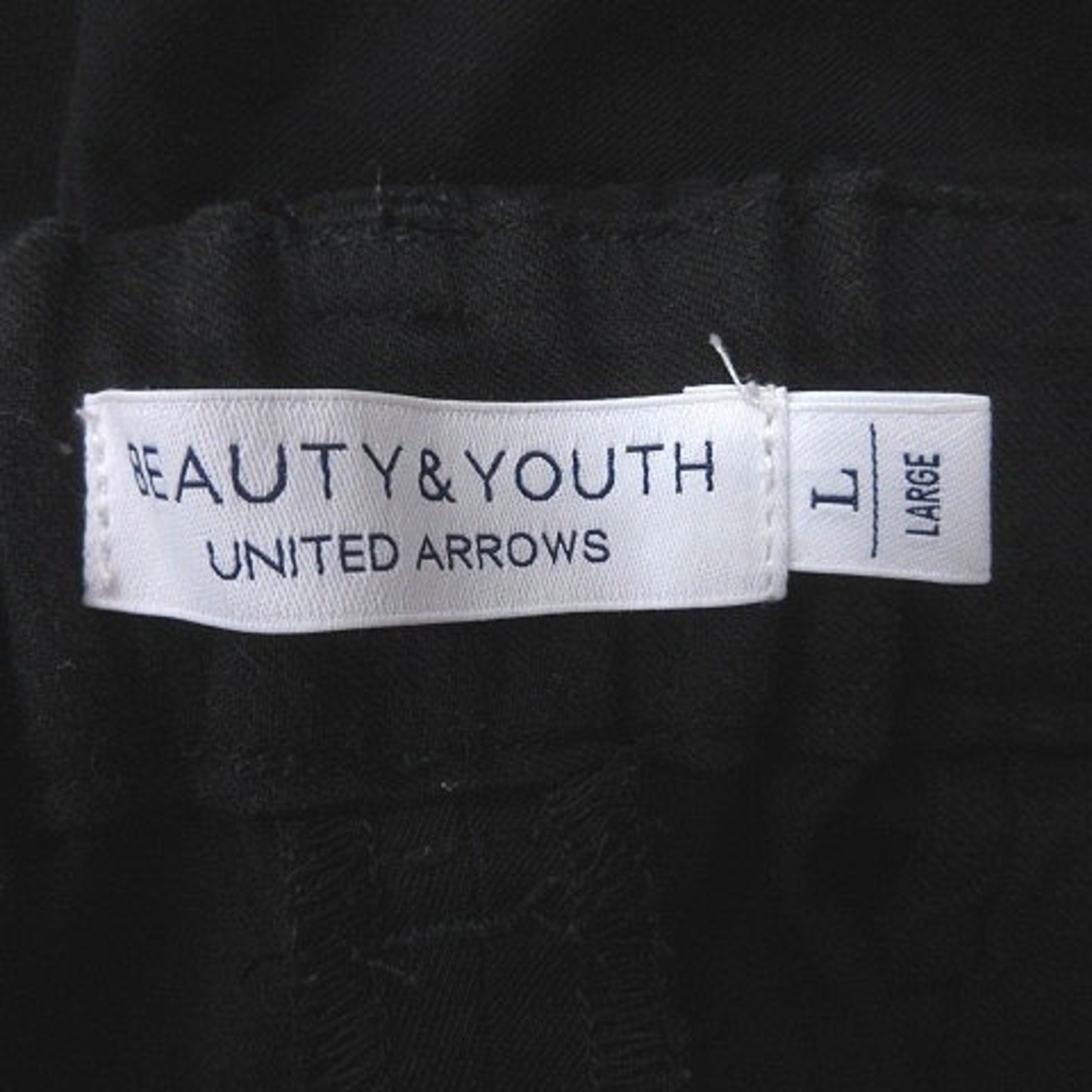 BEAUTY&YOUTH UNITED ARROWS(ビューティアンドユースユナイテッドアローズ)のB&Y ユナイテッドアローズ ビューティー&ユース ワイドパンツ ロング L 黒 レディースのパンツ(その他)の商品写真