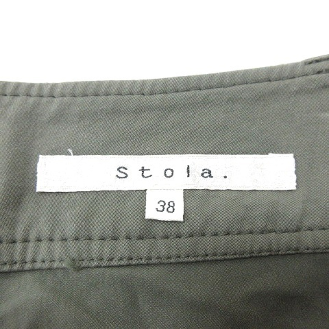 Stola.(ストラ)のストラ Stola. クロップドパンツ 38 緑 カーキ /MN レディースのパンツ(その他)の商品写真