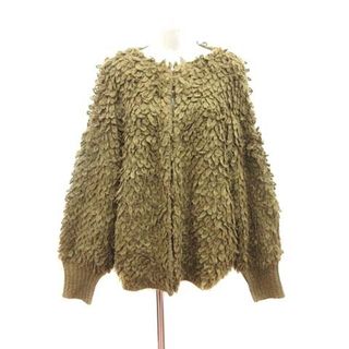 アザー(other)のnatural couture ノーカラーコート 起毛 F ベージュ ■MO(その他)