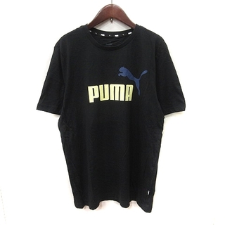 プーマ(PUMA)のプーマ Tシャツ カットソー 半袖 L 黒 ブラック /YI(Tシャツ/カットソー(半袖/袖なし))