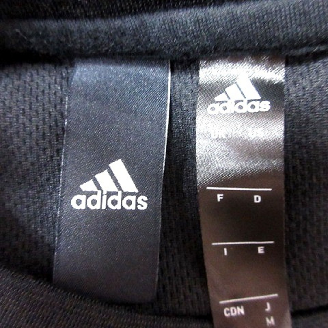 adidas(アディダス)のアディダス adidas カットソー Uネック 半袖 M 黒 ブラック /RT レディースのトップス(カットソー(半袖/袖なし))の商品写真