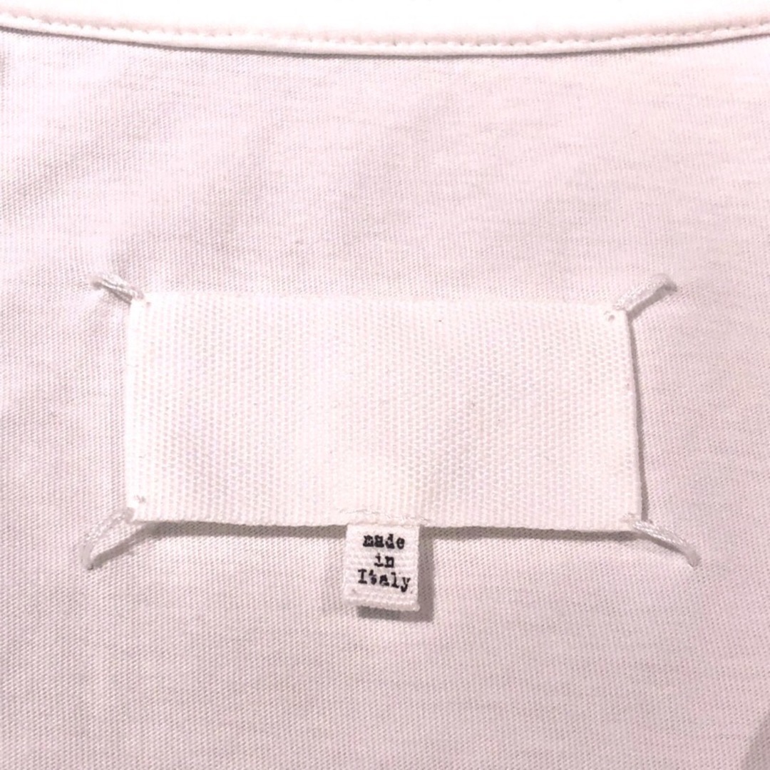 メゾン マルジェラ Maison Margiela テーププリントロゴTシャツ S29GC0296 ホワイト コットン レディース 半袖Ｔシャツ 2